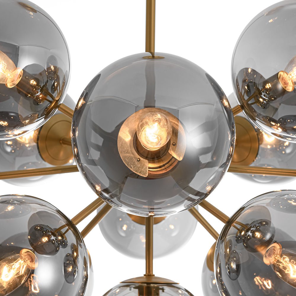 Lámpara de araña sputnik Humela en un comedor elegante – imagen 21