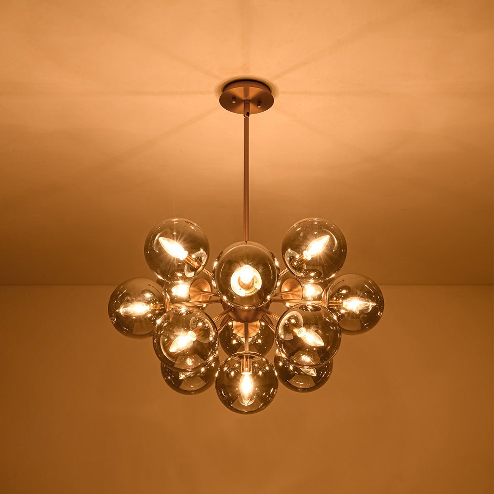 Lámpara de araña sputnik Humela en un comedor elegante – imagen 24