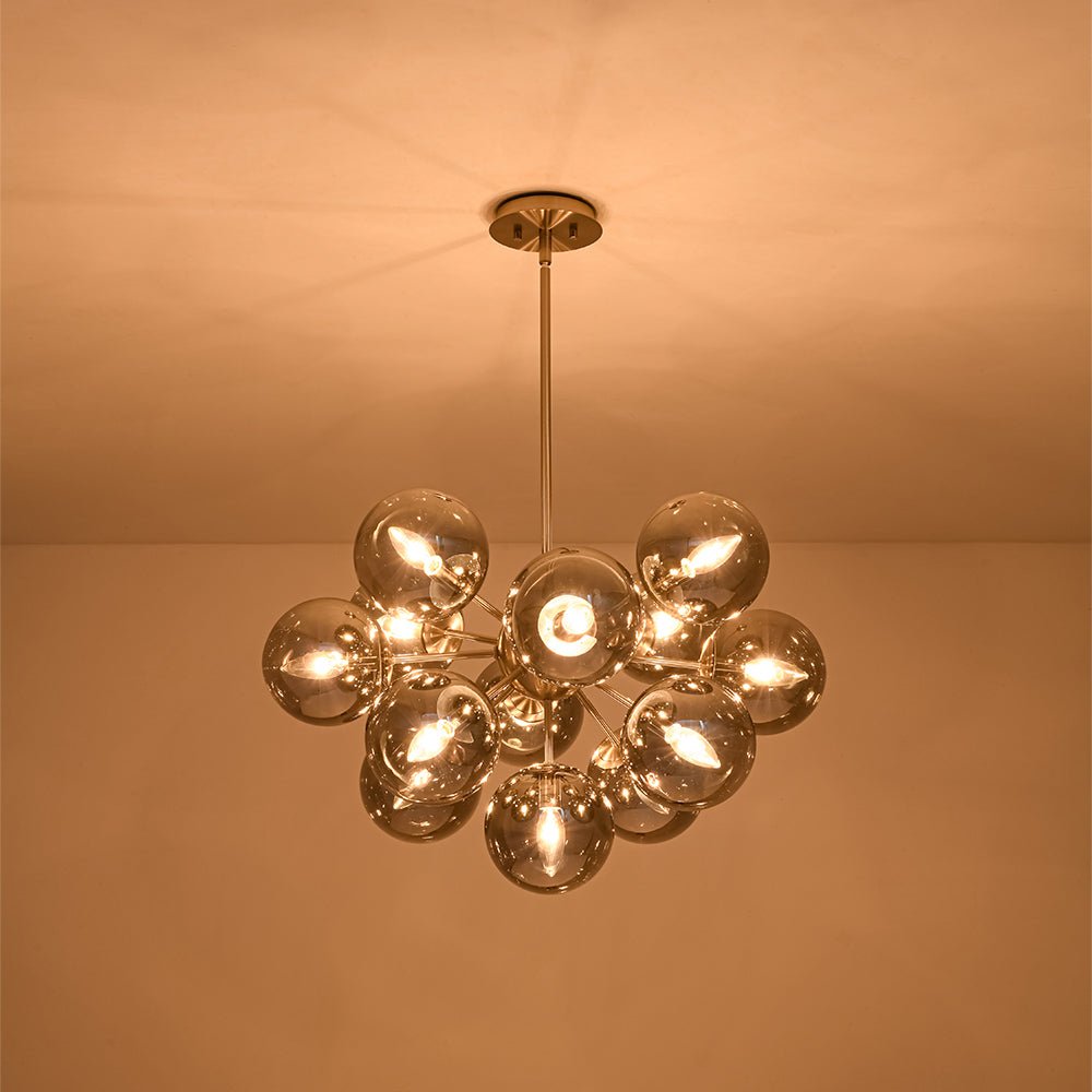 Lámpara de araña sputnik Humela en un comedor elegante – imagen 35