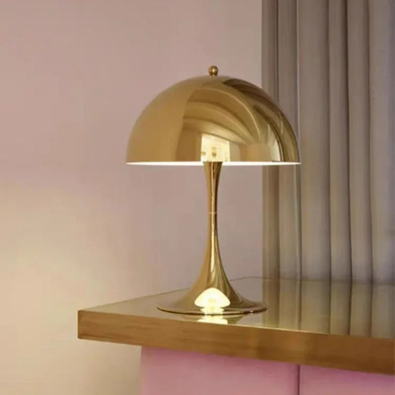 Lámpara de mesa seta Moriel – dorado