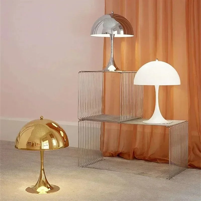 Lámpara de mesa seta Moriel en un salón acogedor – imagen 5