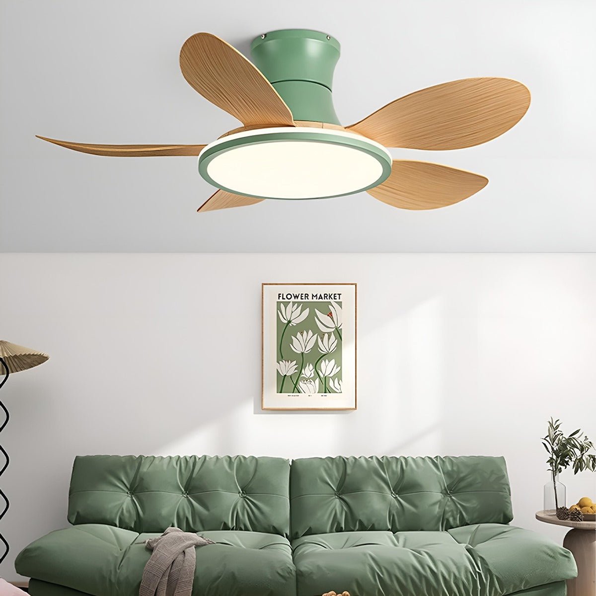 Ventilador de techo con luz Nácar – vista principal