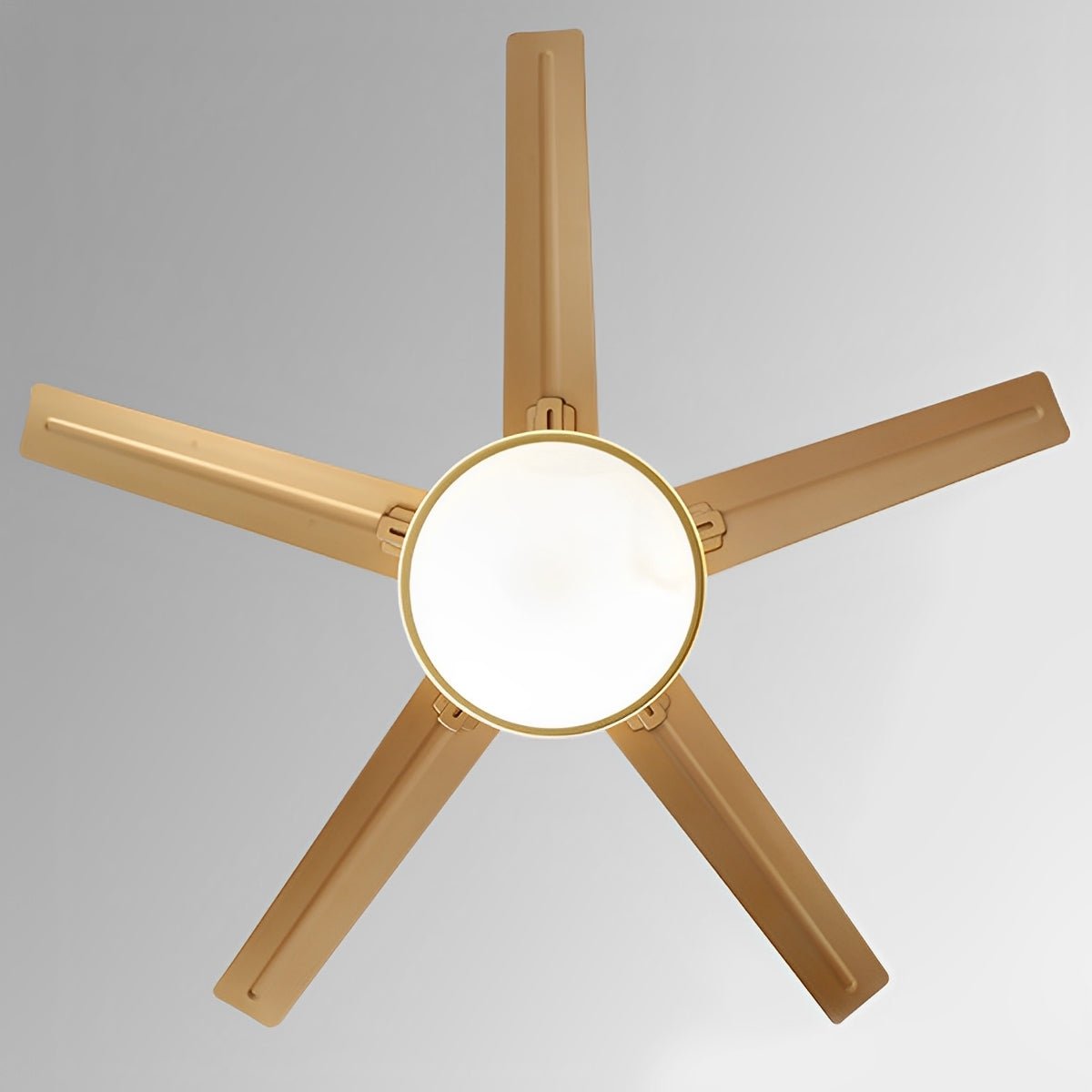 Ventilador de techo con luz Cromela en un salón elegante – imagen 6
