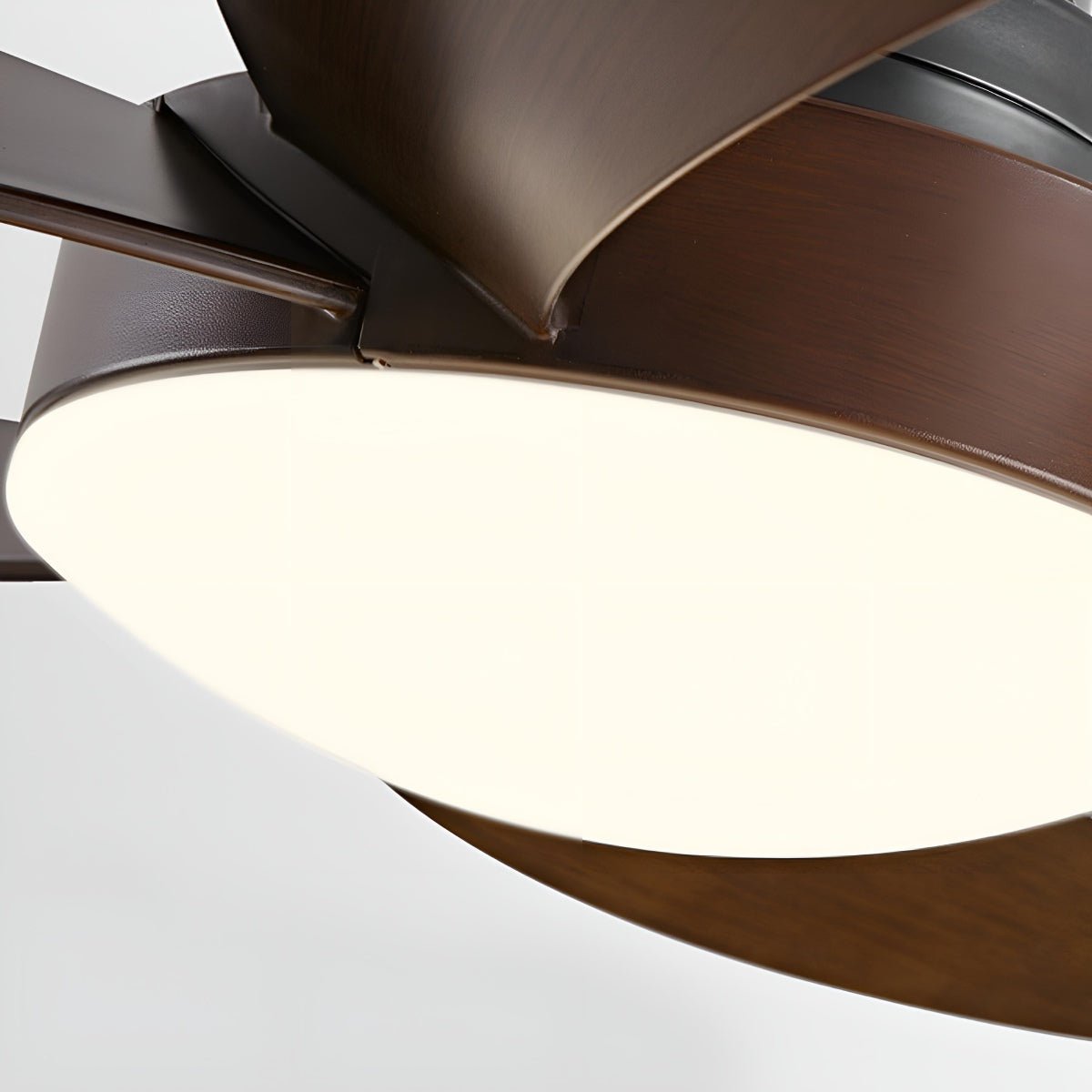 Ventilador de techo con luz Trazela en un salón minimalista – imagen 12