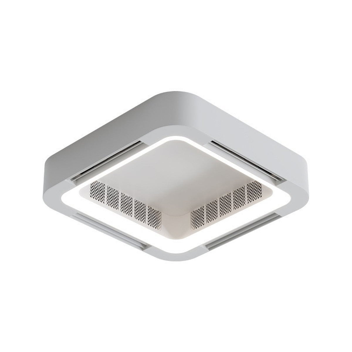 Ventilador de techo sin aspas Lenara en un salón minimalista – imagen 9