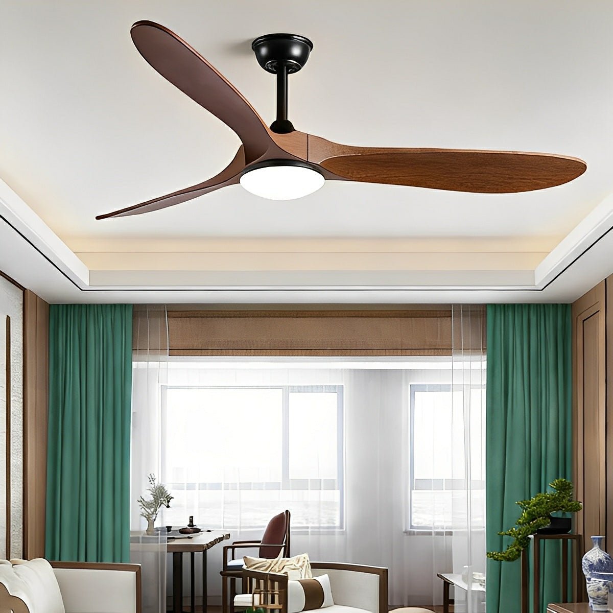 Ventilador de techo con luz Aldena – vista principal