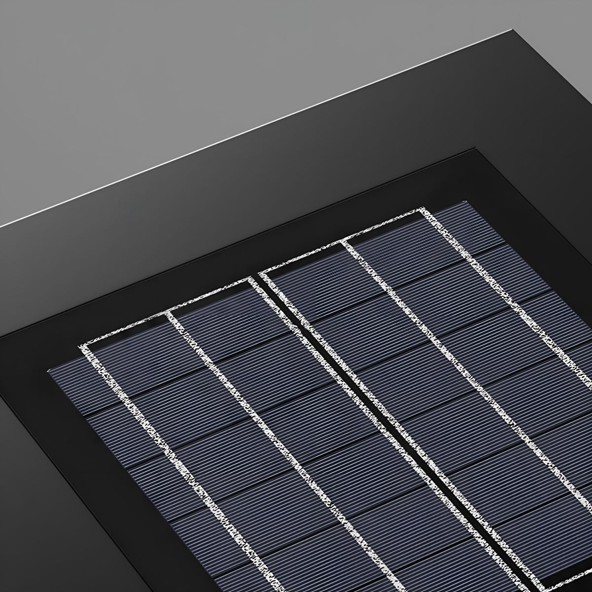 Lámpara de pilar exterior Ortesa – detalle del panel solar
