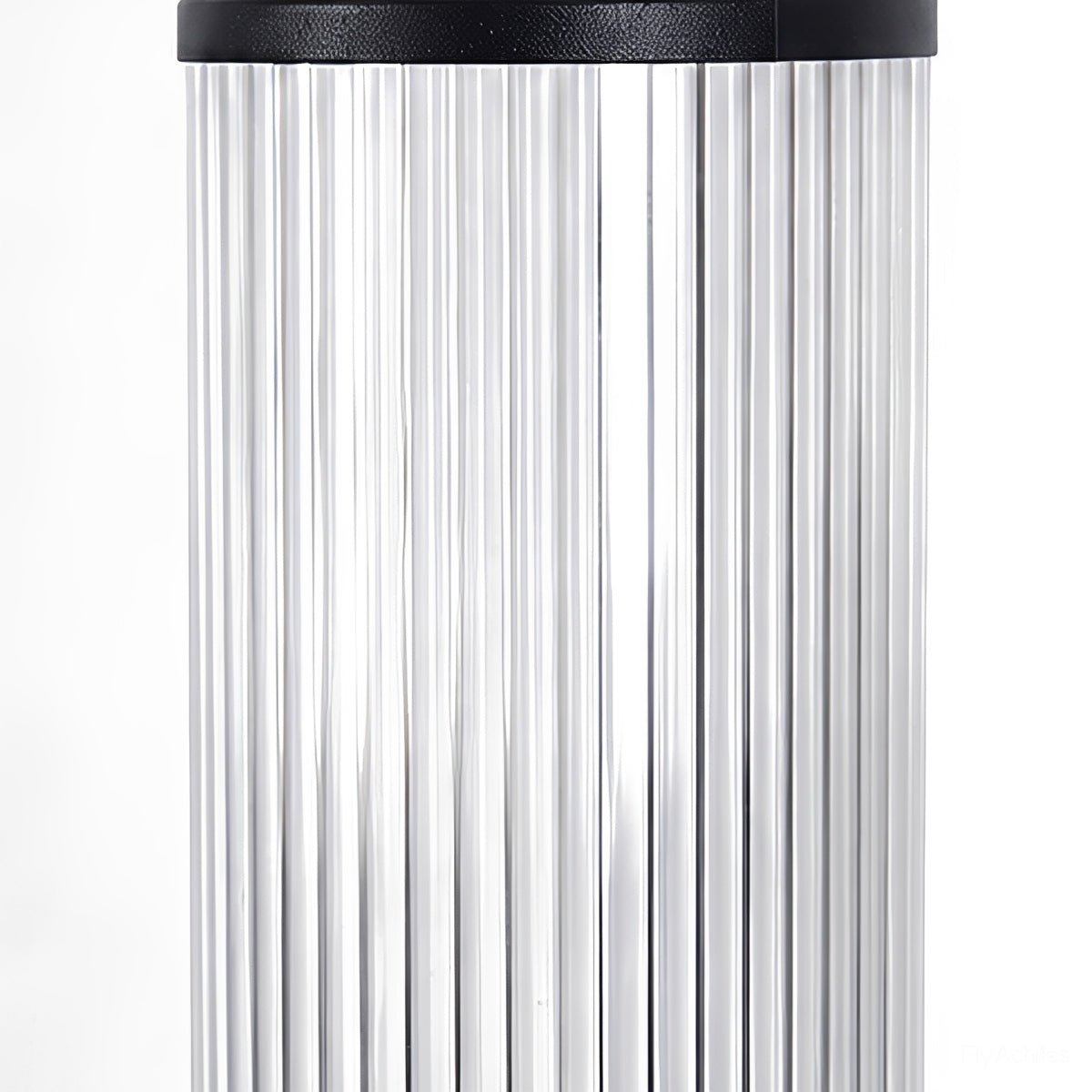 Baliza exterior LED Mostela – detalle del difusor acanalado fino