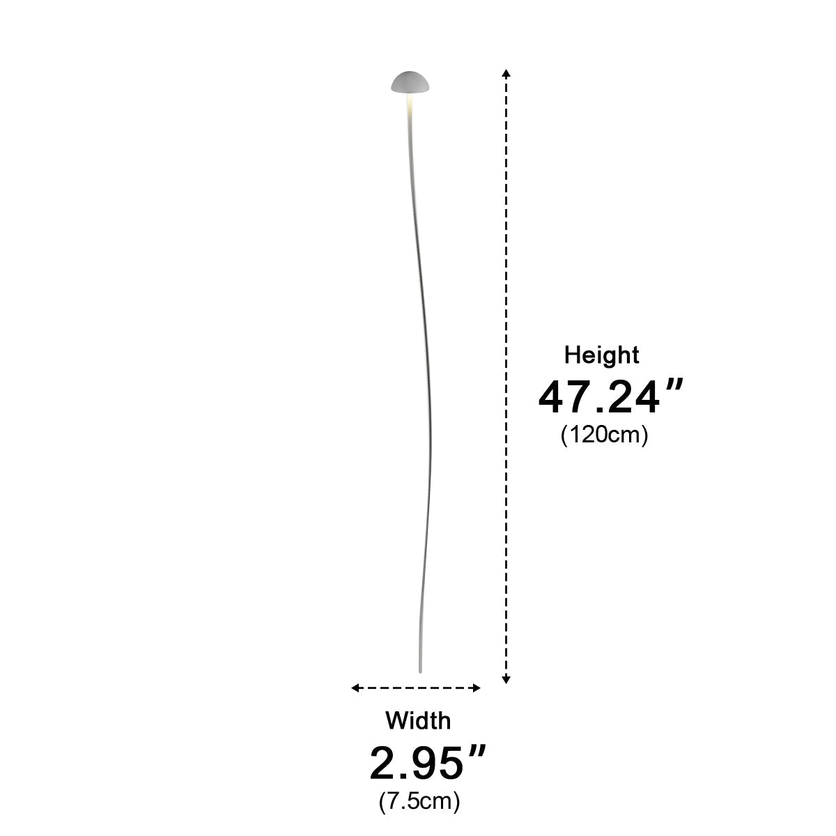 Baliza LED de jardín Lumbrela – medidas de 120 cm