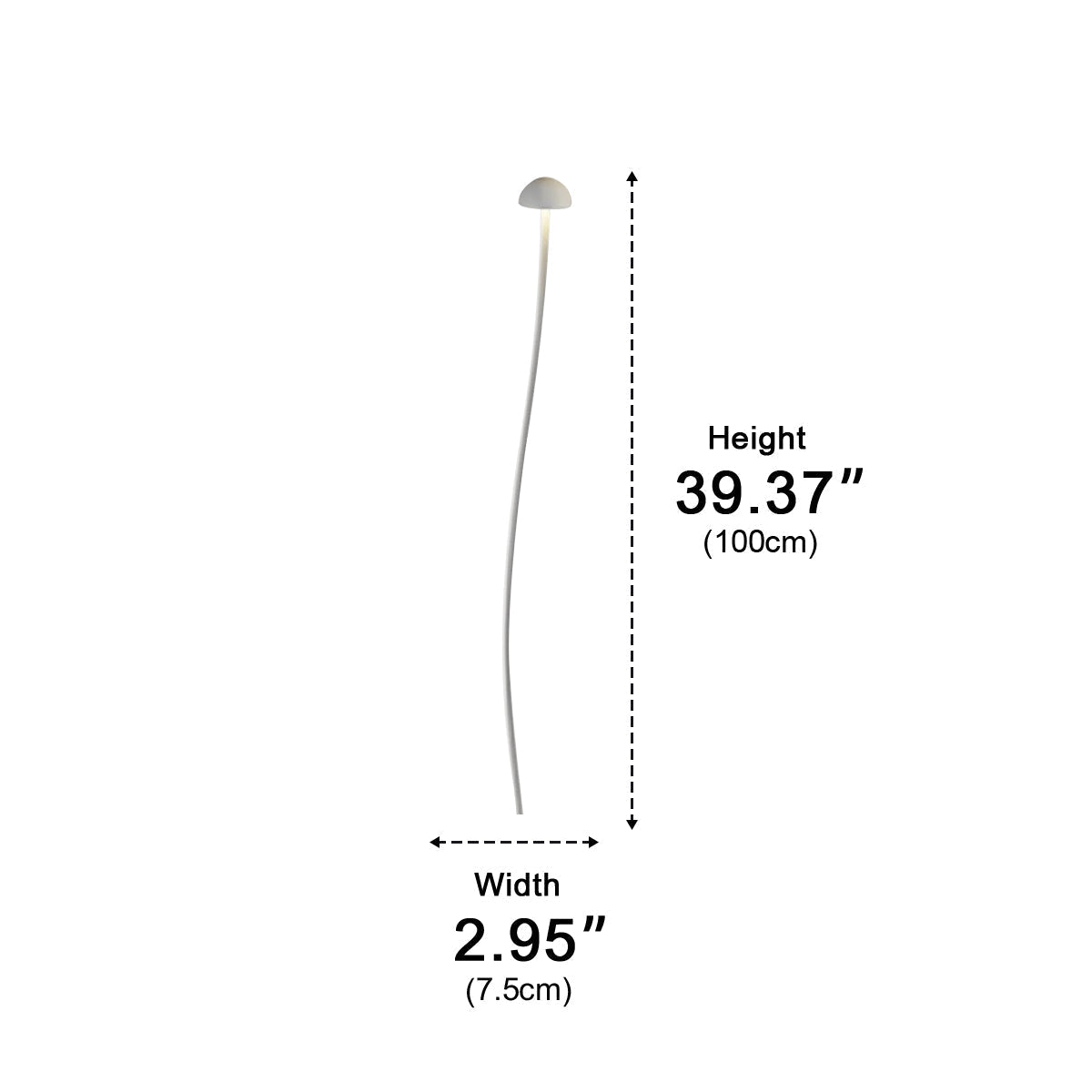 Baliza LED de jardín Lumbrela – medidas de 100 cm