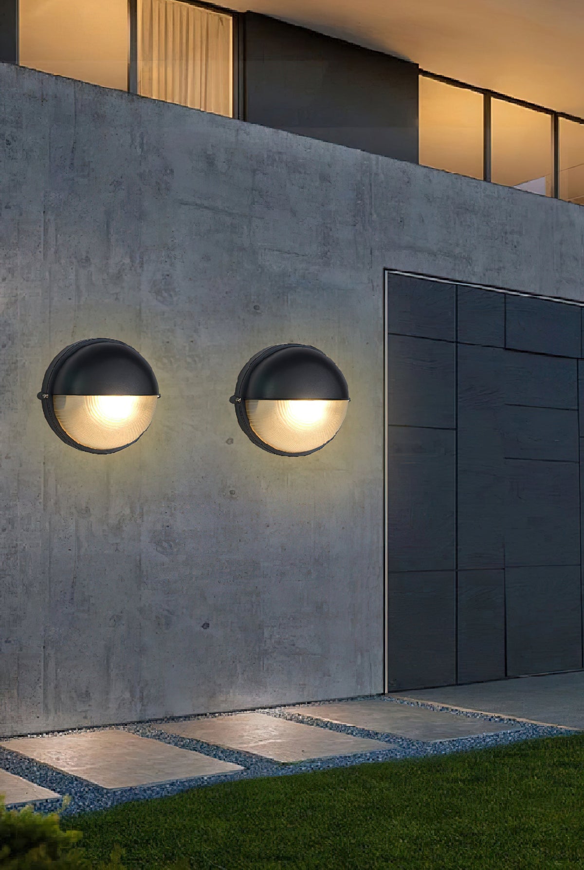 Aplique de pared exterior estilo marinero Molara en una fachada – imagen 25