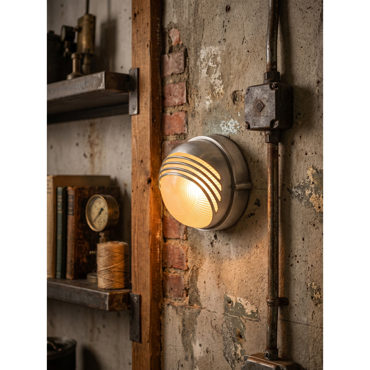 Aplique de pared exterior estilo marinero Molara en una fachada – imagen 26