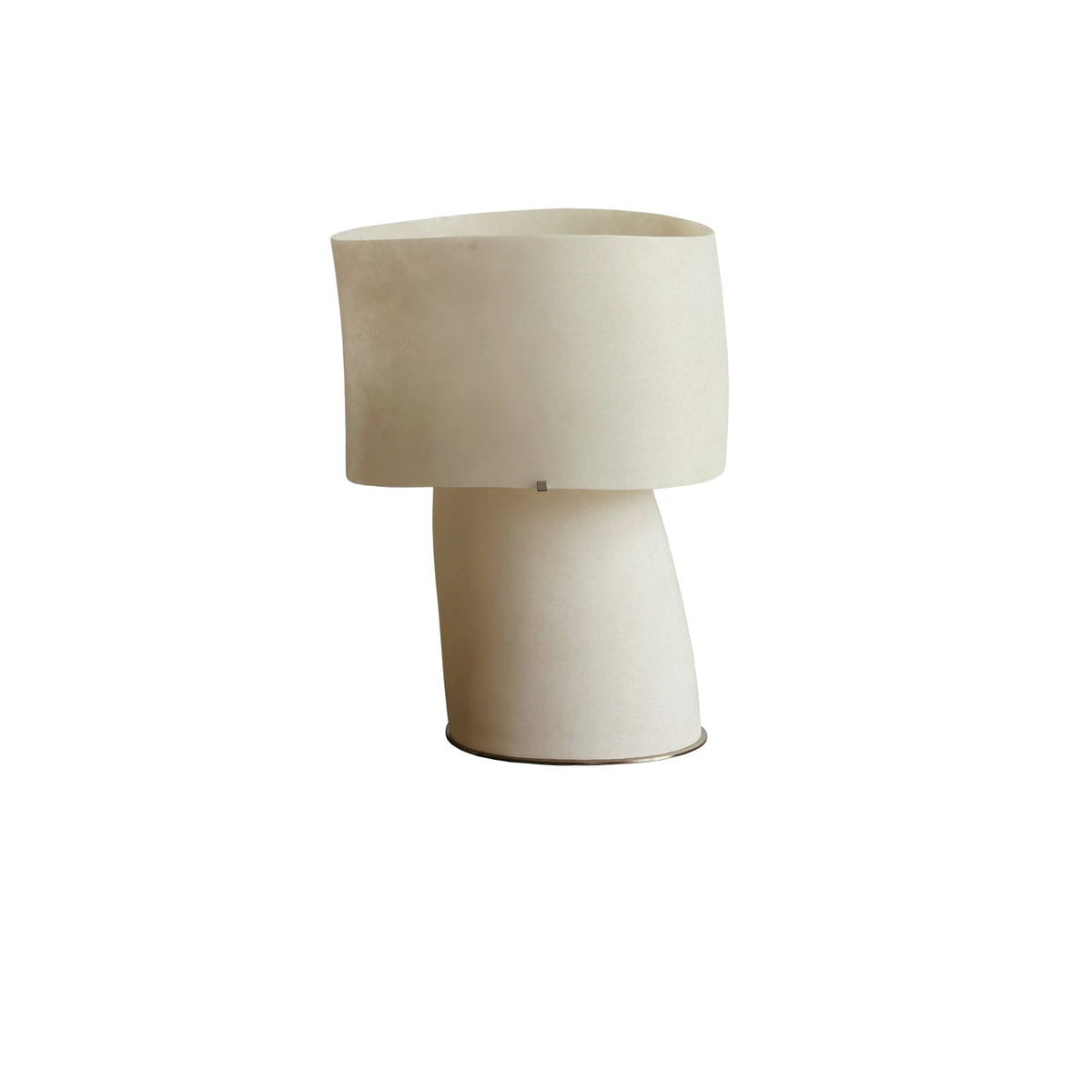 Lámpara de mesa escultural de fibra de vidrio Nevola – tamaño pequeño de 32 cm de alto