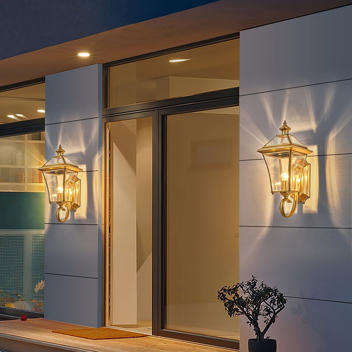 Farol de pared exterior Nurela en una fachada clásica – imagen 14