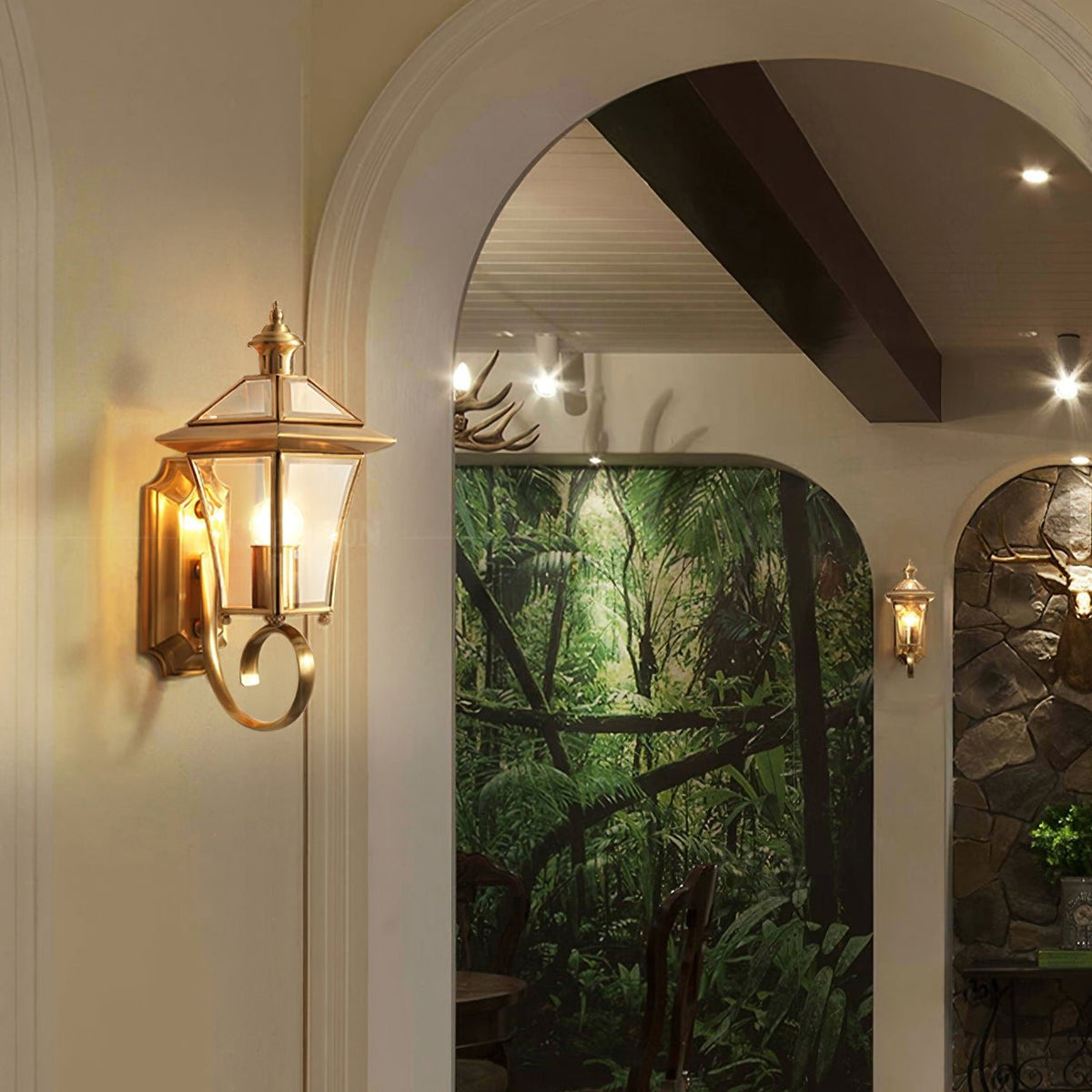 Farol de pared exterior Nurela en una fachada clásica – imagen 18