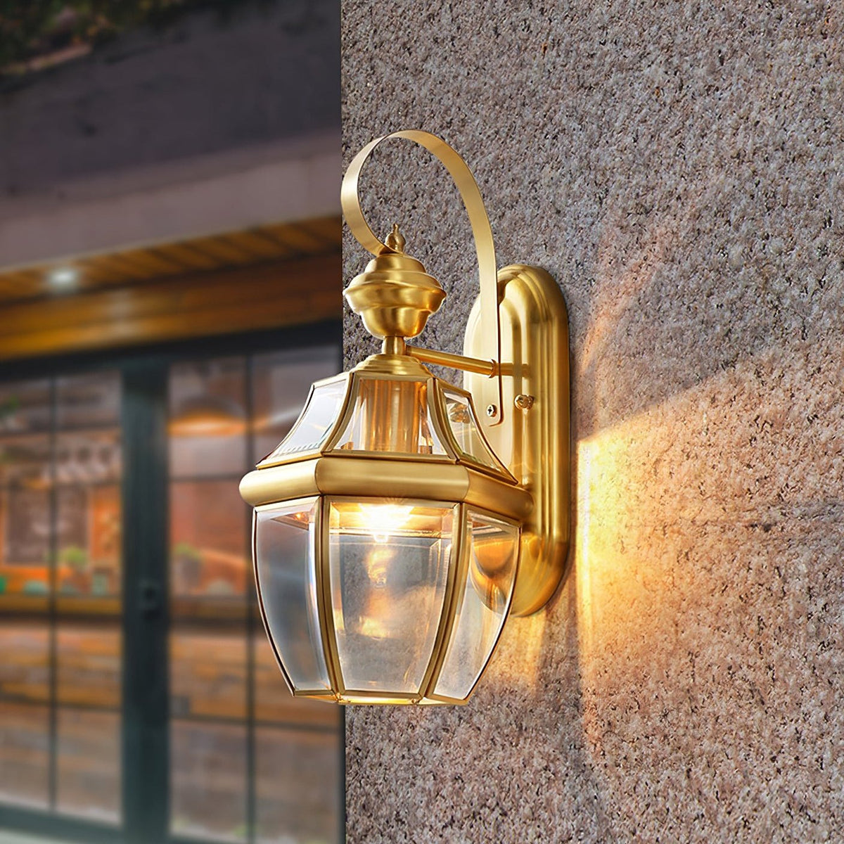 Farol de pared exterior Nurilla en la fachada de una casa – imagen 9