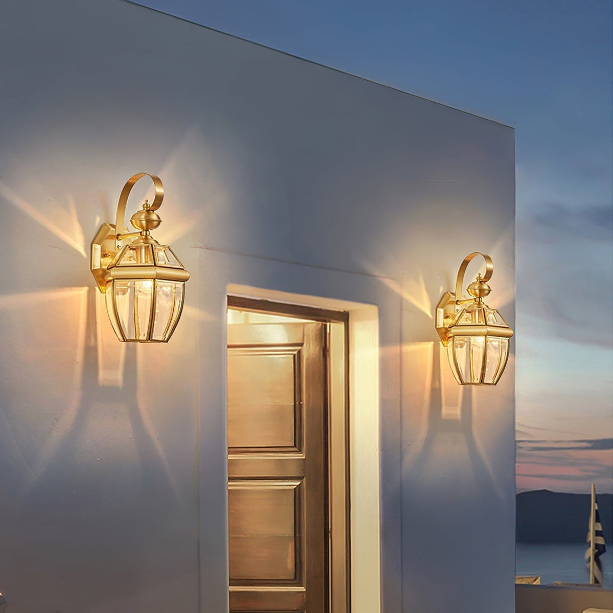 Farol de pared exterior Nurilla en la fachada de una casa – imagen 11
