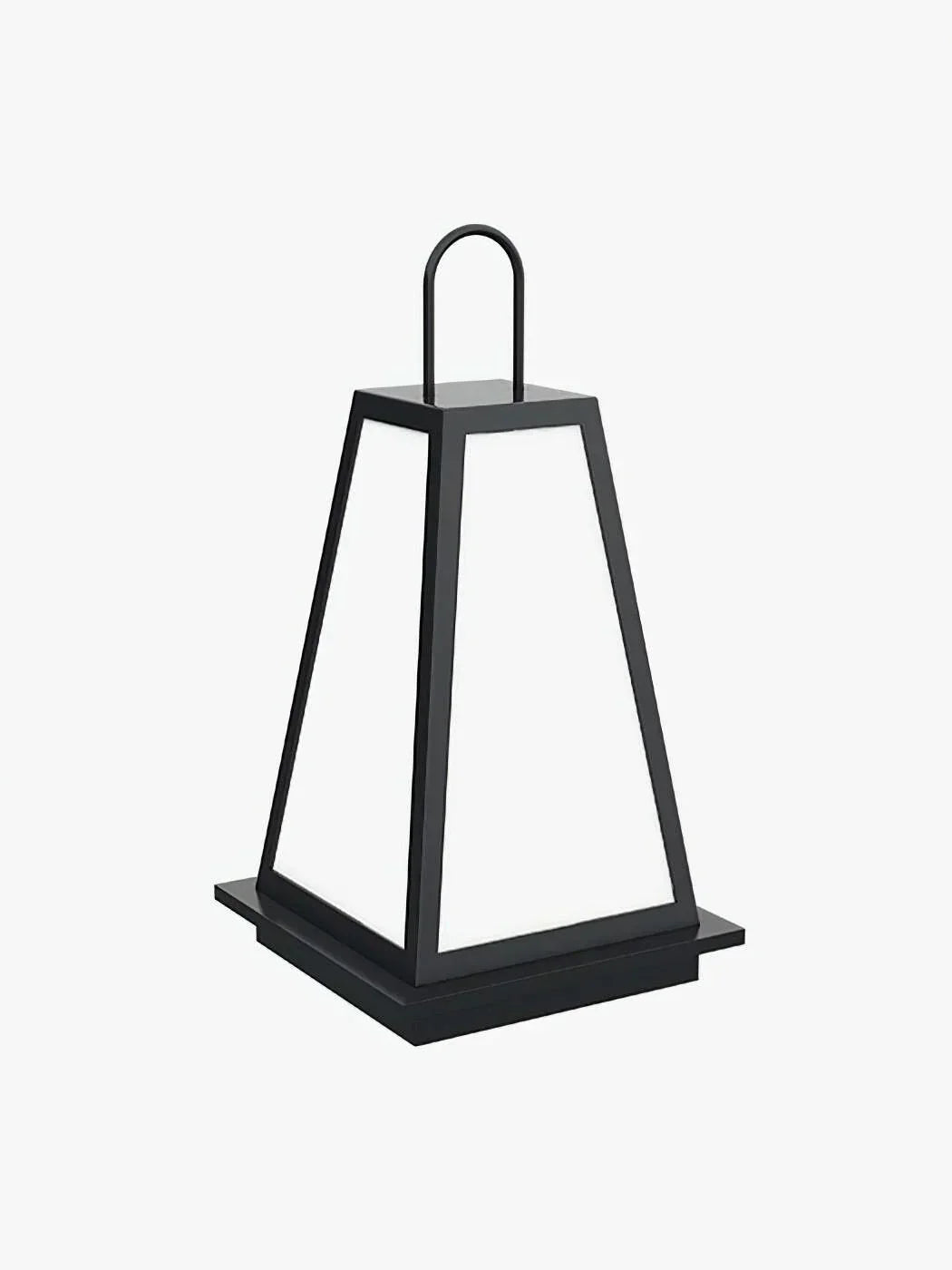 Farol de suelo exterior Nuvaro – estructura negra y difusor opal