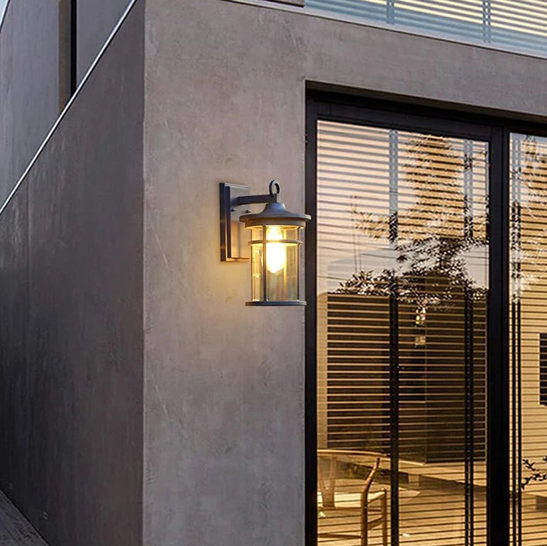 Farol de pared exterior Nyrena en la entrada de una casa – imagen 11