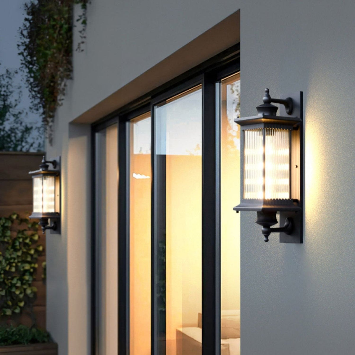 Farol de pared exterior Nyvela en una fachada clásica – imagen 8