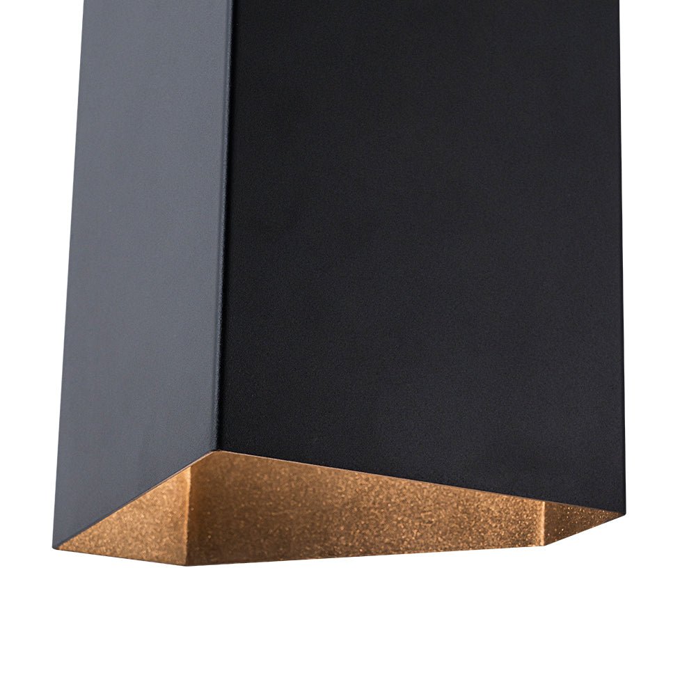 Aplique de pared exterior Obrima – detalle del interior cobrizo