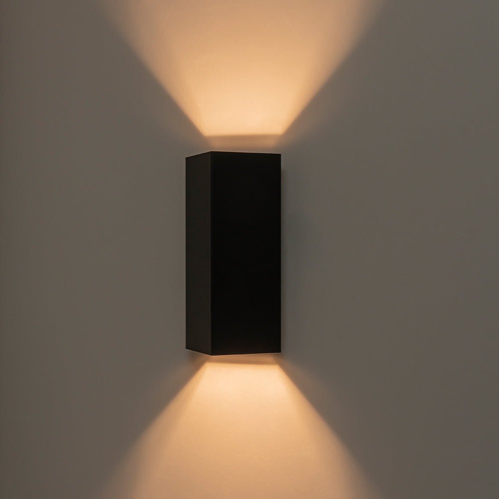 Aplique de pared exterior Obrima – encendido con doble haz