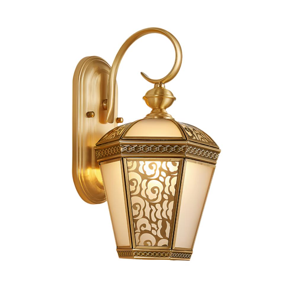 Farol de pared exterior de latón Ofelma – vista principal