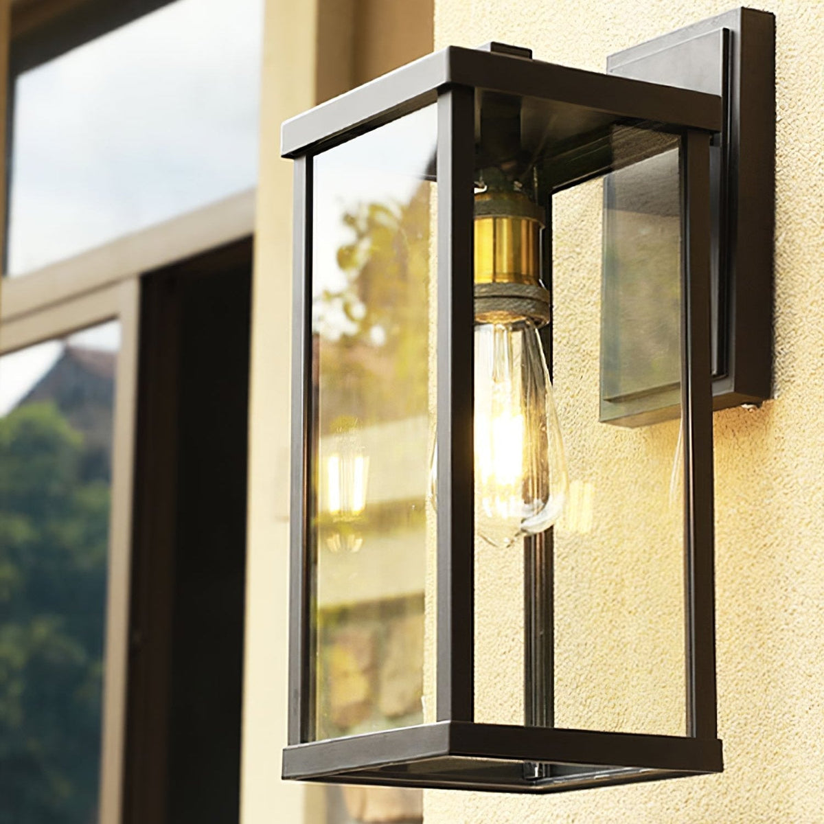 Farol de pared exterior Ofira – con bombilla de filamento