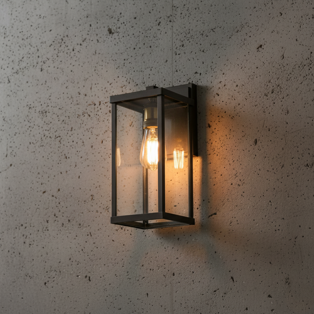 Farol de pared exterior Ofira – sobre hormigón visto