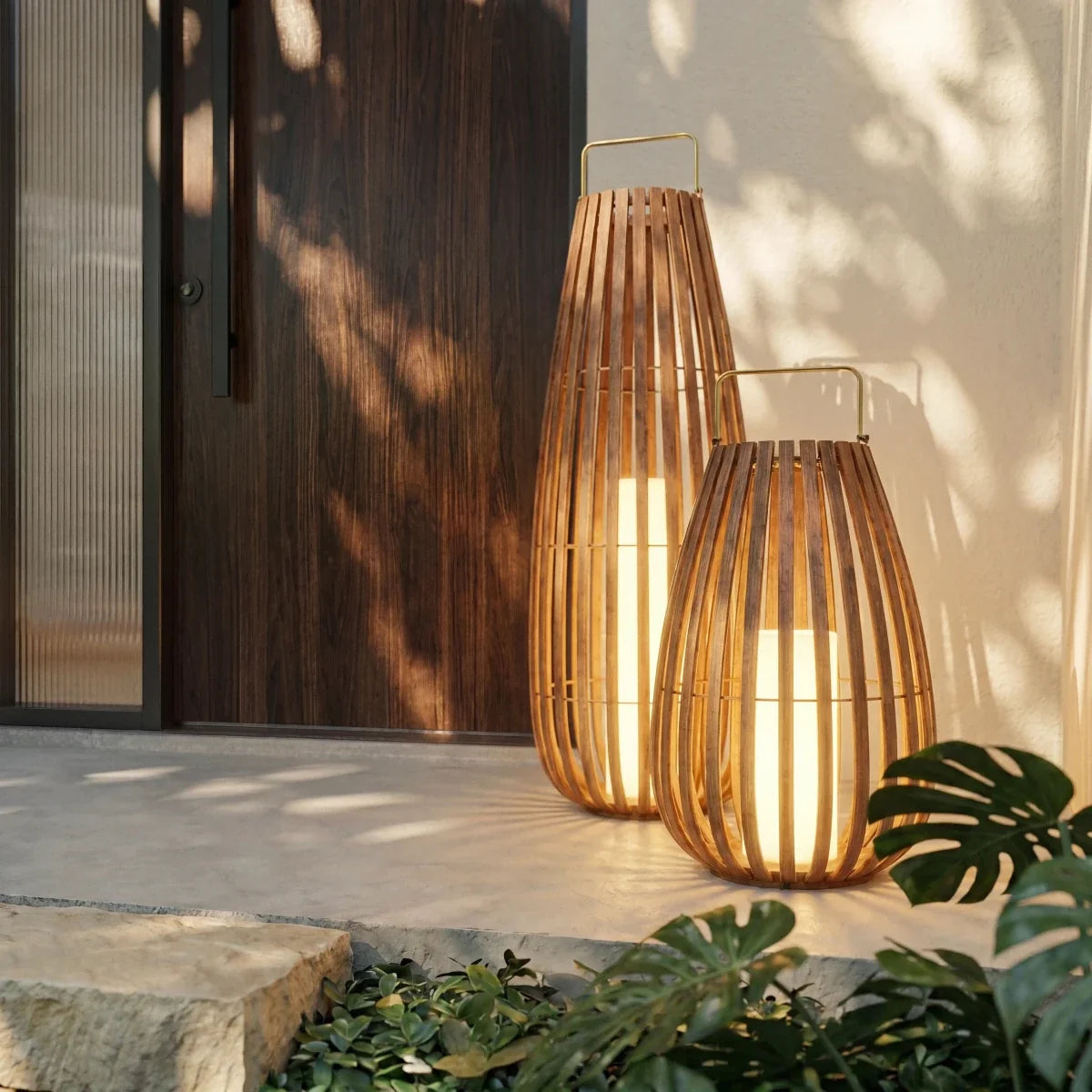 Farol LED de exterior Omimbra en un jardín mediterráneo – imagen 10