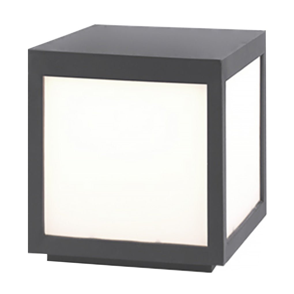 Farol de pilar exterior Kobira cubo LED – versión a red alta