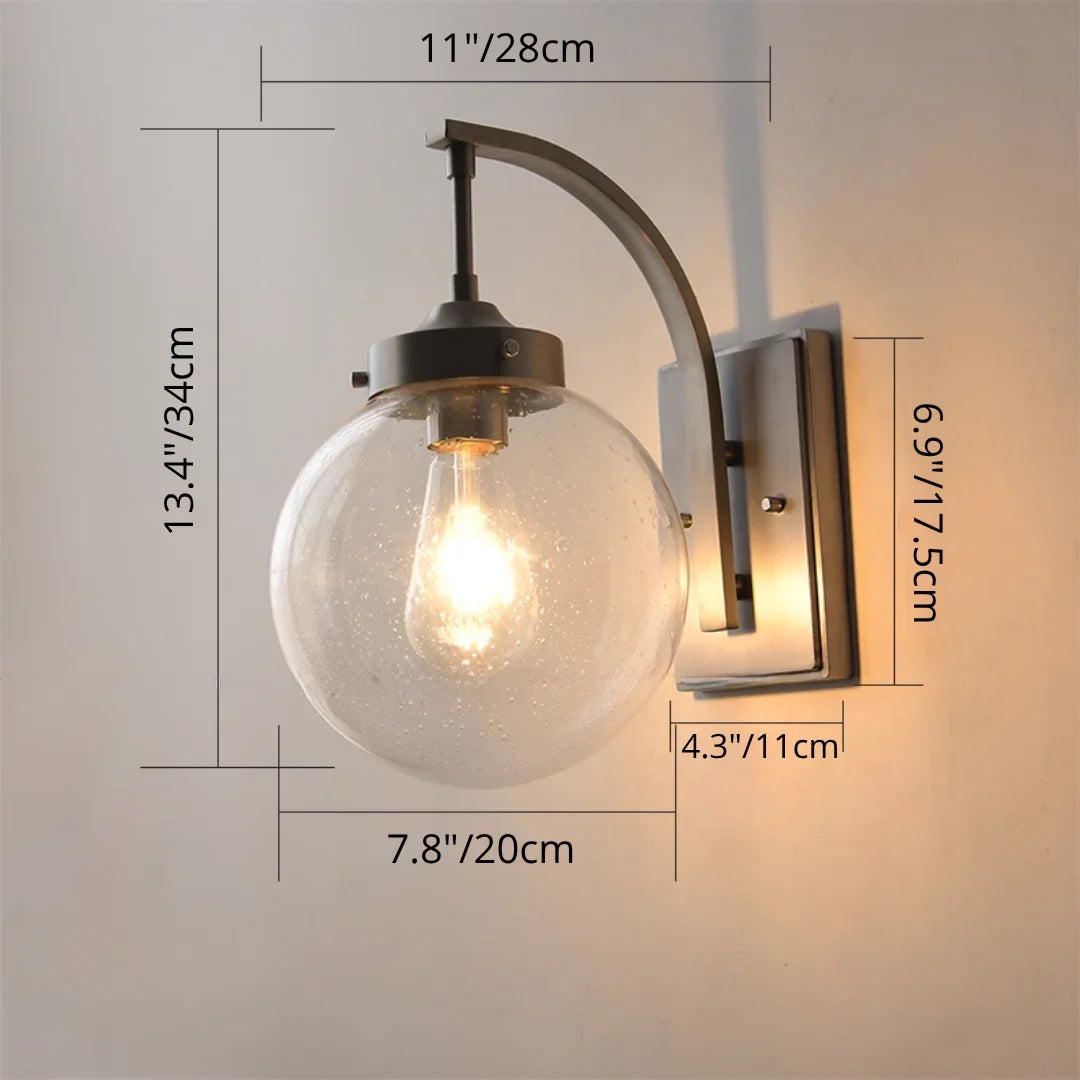 Aplique de pared exterior Ozela – medidas