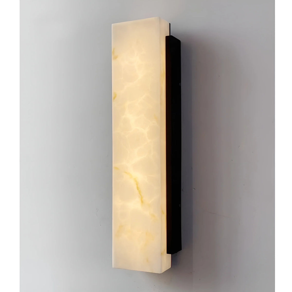 Aplique de pared exterior Odalba – encendido con la veta del alabastro