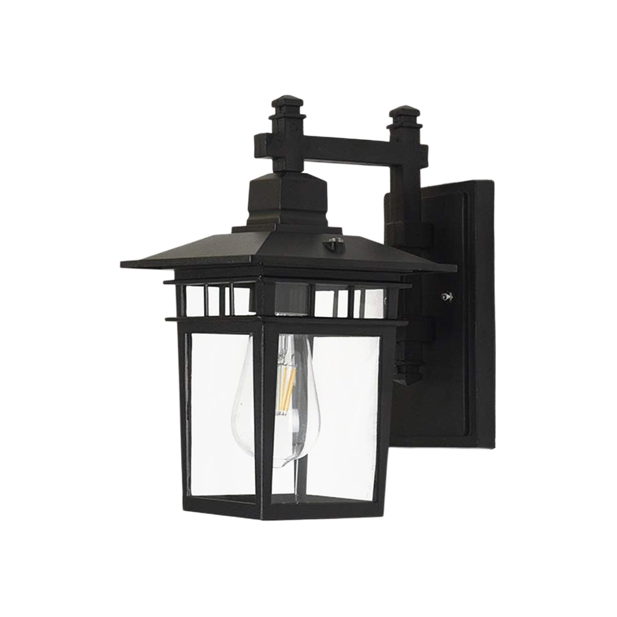 Aplique de pared exterior Varola farol negro – apagado sobre fondo blanco
