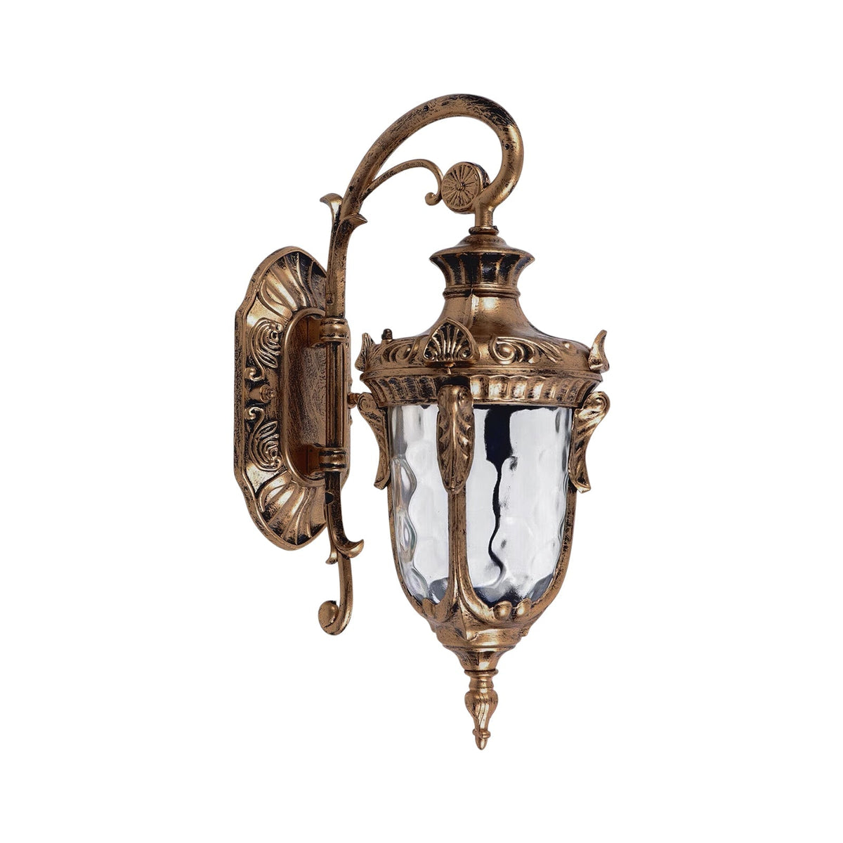Farol de pared exterior clásico Zalumbra – bronce envejecido de frente