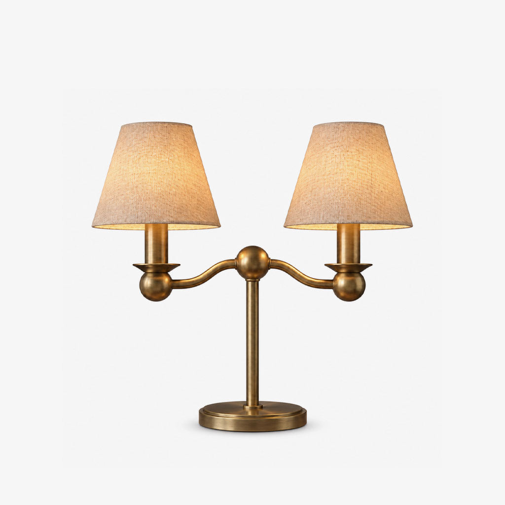 Lámpara de mesa de dos brazos Rendela – vista principal