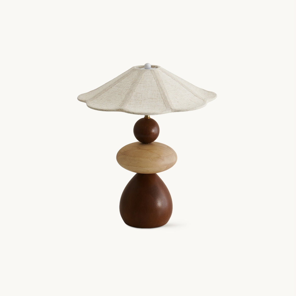 Lámpara de mesa de madera Rimela – vista principal