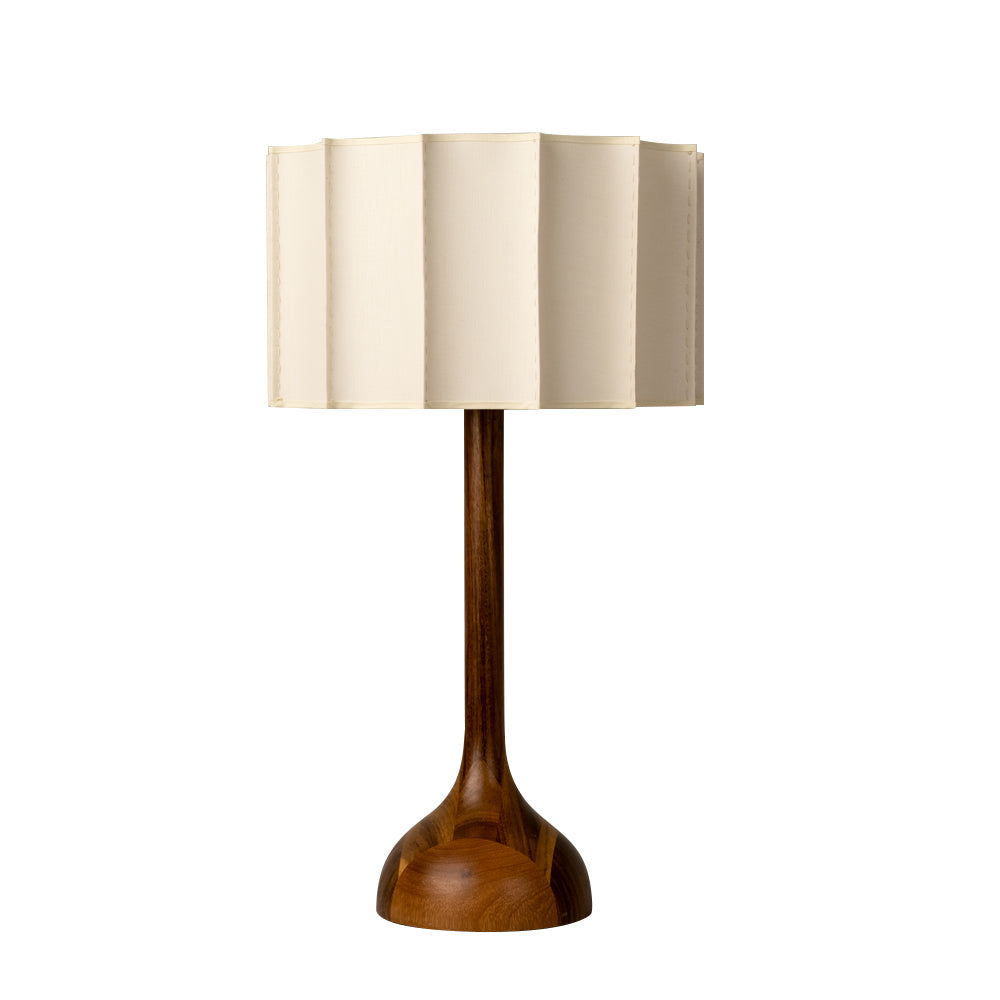 Lámpara de mesa de madera Rubora – tamaño Ø 40 × 76 cm