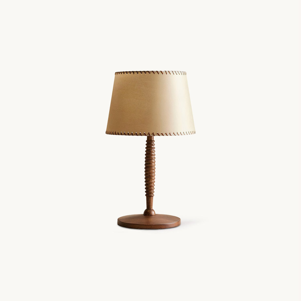 Lámpara de mesa de madera torneada Rueca – vista principal
