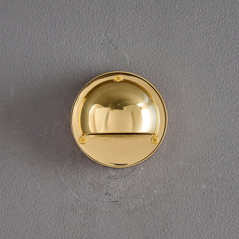 Aplique de pared exterior Salmara – latón pulido espejo