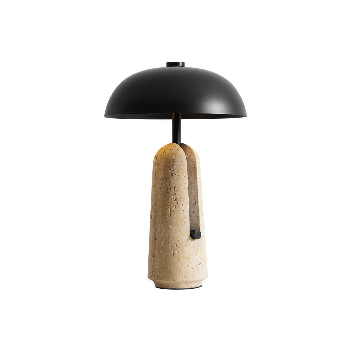 Lámpara de mesa de piedra Setara en un salón contemporáneo – imagen 5