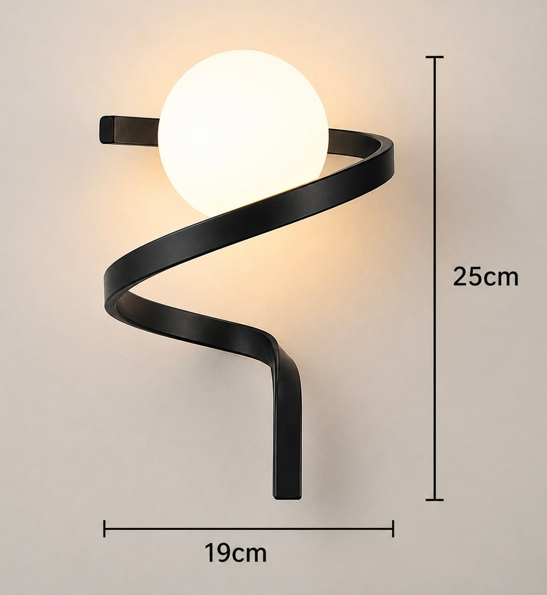 Orvara - Aplique de Pared Moderno de Vidrio con Cristales Brillantes - Iluminación Elegante para Dormitorio y Salón
