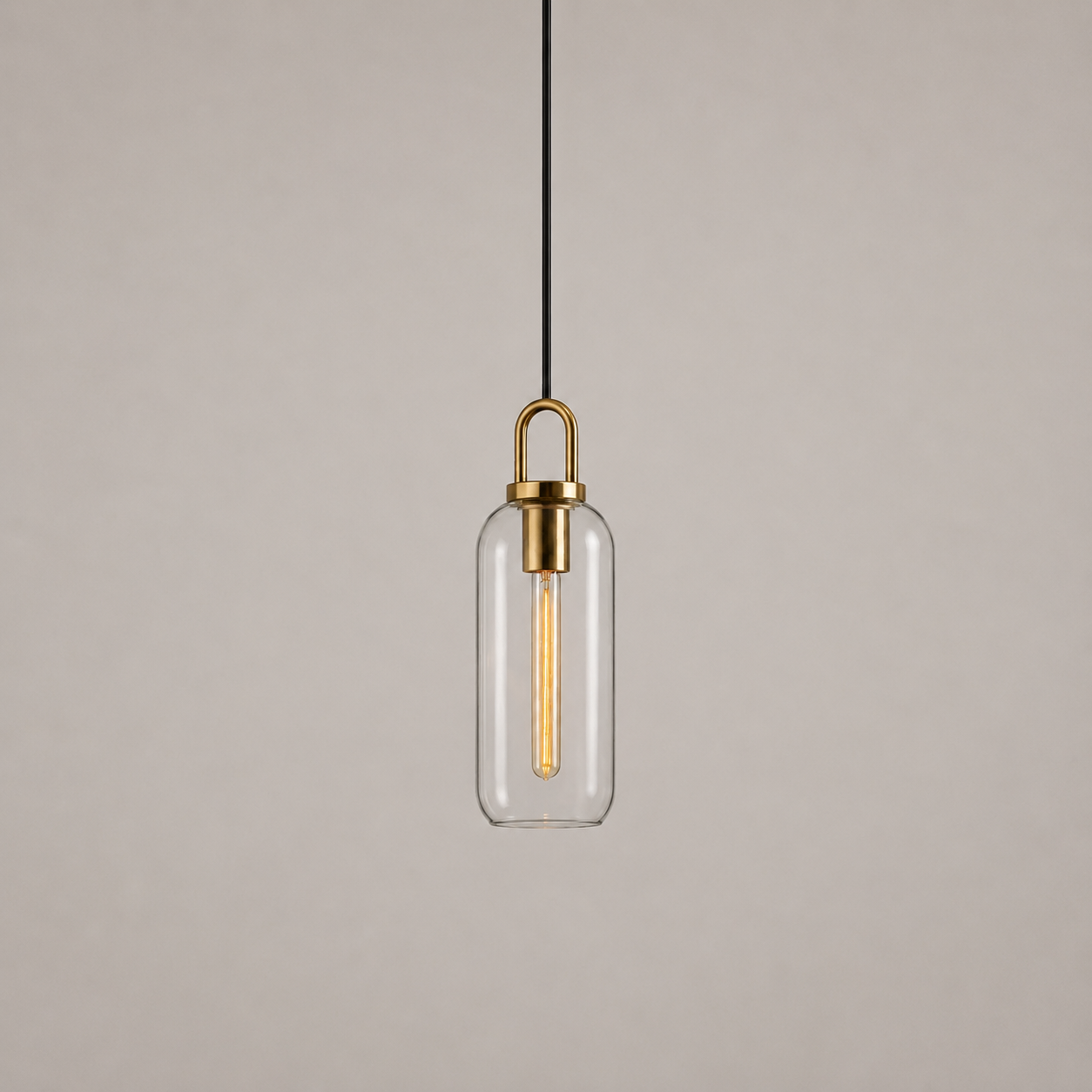 Livana - Lámpara Colgante de Vidrio Simple Nórdica – Diseño Minimalista para Iluminación Moderna