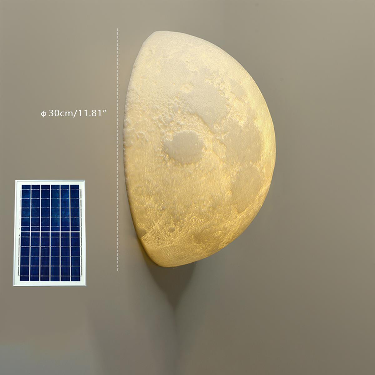 Aplique de pared exterior Lunoro – medida Ø 30 cm