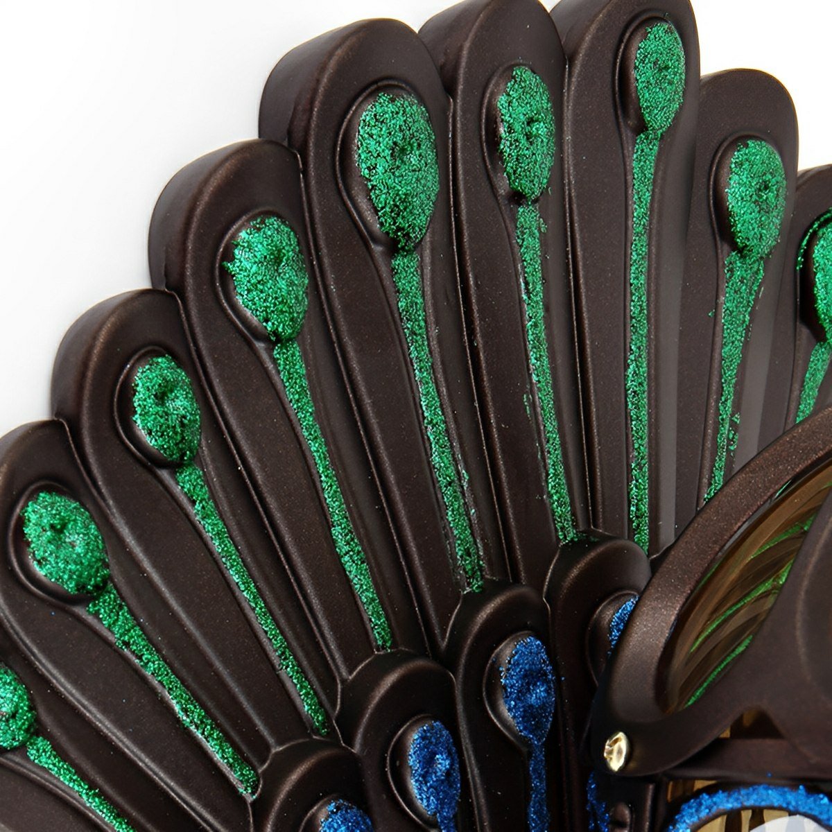 Aplique de pared exterior Mipava – detalle de la cola del pavo real