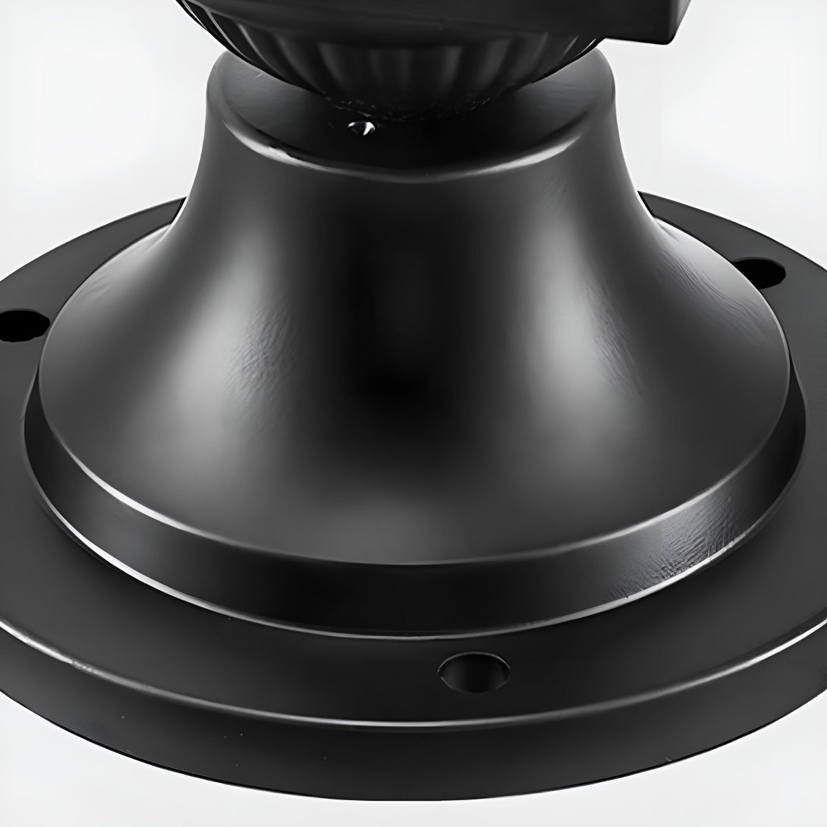 Farol solar para pilar Jaonda – detalle de la base de fijación