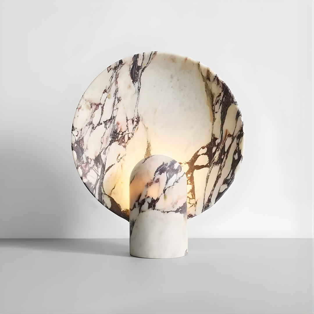 Lámpara de mesa de piedra Solsticia – vista principal