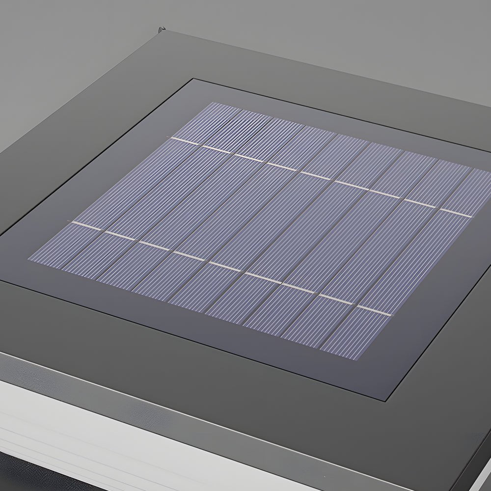 Farol de pilar LED Jacuna – detalle del panel solar