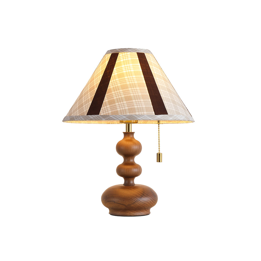 Lámpara de mesa de madera con esferas Ternuga – vista principal