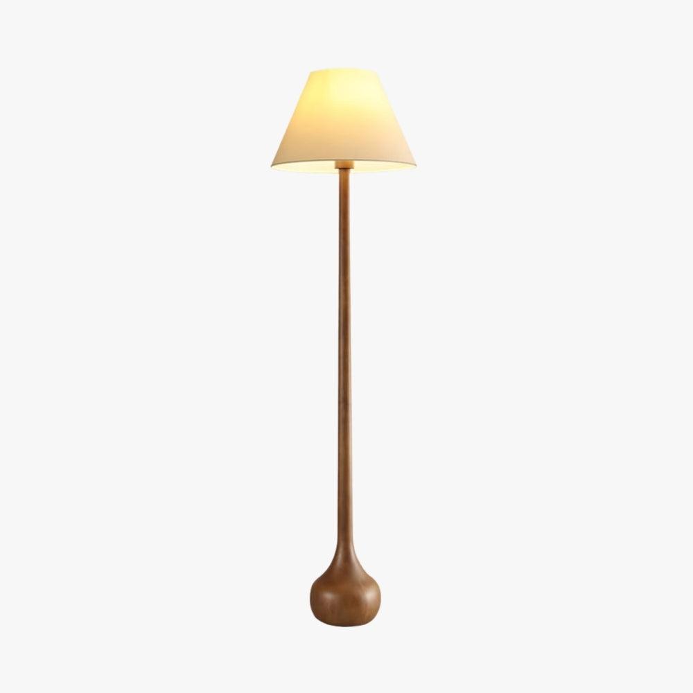 Lámpara de pie de madera torneada Tilmara – vista principal